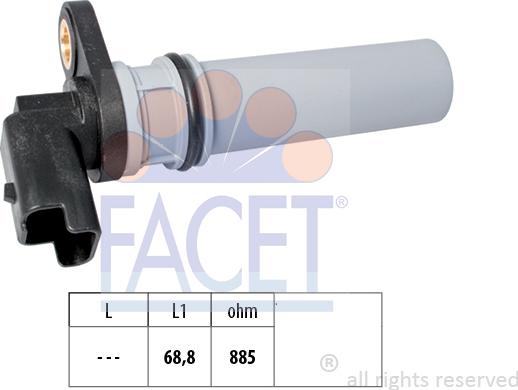 FACET 9.0537 - Sensor, RPM www.parts5.com