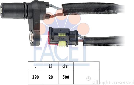 FACET 9.0231 - RPM Sensor, automatic transmission www.parts5.com