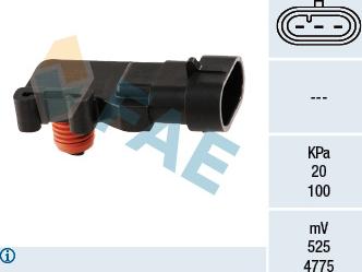 FAE 15013 - Sensor, intake manifold pressure www.parts5.com