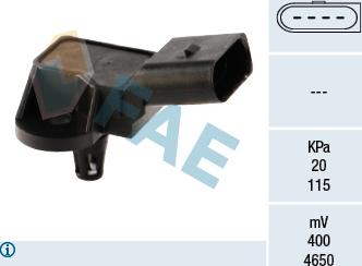 FAE 15033 - Sensor, intake manifold pressure www.parts5.com