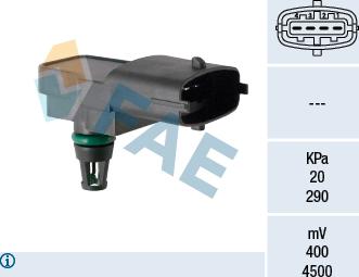 FAE 15181 - Sensor, intake manifold pressure www.parts5.com