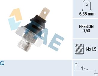 FAE 10250 - Sensor, presión de aceite www.parts5.com