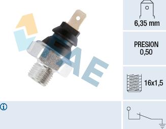FAE 11270 - Sensor, presión de aceite www.parts5.com