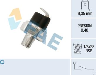 FAE 11730 - Sender Unit, oil pressure www.parts5.com