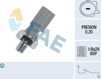 FAE 12830 - Sender Unit, oil pressure www.parts5.com