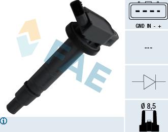 FAE 80301 - Ignition Coil www.parts5.com