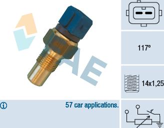 FAE 34440 - Sensor, coolant temperature www.parts5.com