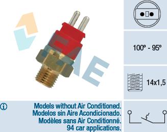 FAE 36250 - Temperature Switch, radiator / air conditioner fan www.parts5.com