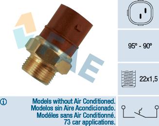 FAE 36270 - Temperature Switch, radiator / air conditioner fan www.parts5.com