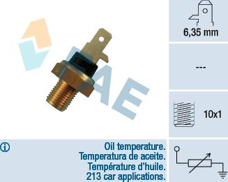 FAE 31610 - Sensor, oil temperature www.parts5.com