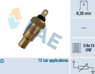 FAE 31110 - Sensor, coolant temperature www.parts5.com