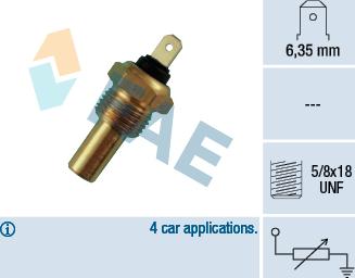FAE 31210 - Sensor, coolant temperature www.parts5.com