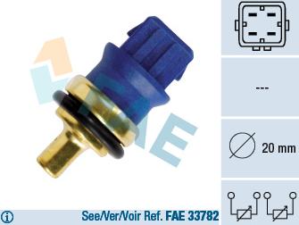 FAE 33780 - Sensor, coolant temperature www.parts5.com