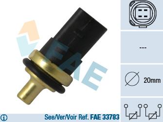 FAE 33781 - Sensor, coolant temperature www.parts5.com