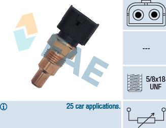 FAE 32400 - Sensor, coolant temperature www.parts5.com