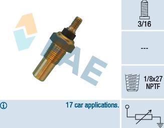 FAE 32040 - Senzor,temperatura lichid de racire www.parts5.com