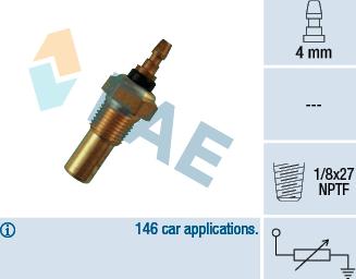 FAE 32350 - Sensor, temperatura del refrigerante www.parts5.com