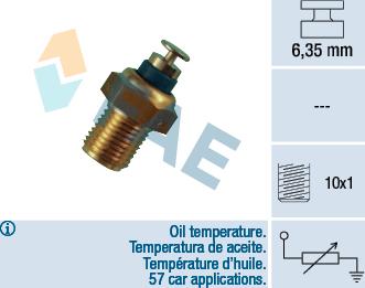 FAE 32200 - Sensor, oil temperature www.parts5.com