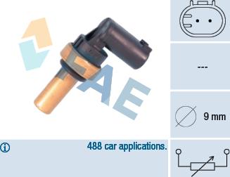FAE 32710 - Sensor, coolant temperature www.parts5.com