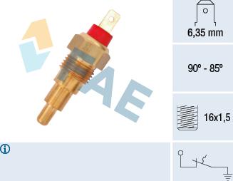 FAE 37620 - Temperature Switch, radiator / air conditioner fan www.parts5.com