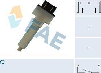 FAE 24280 - Выключатель фонаря сигнала торможения www.parts5.com