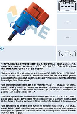 FAE 24796 - Brake Light Switch www.parts5.com