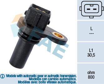 FAE 79008 - Sensor, crankshaft pulse www.parts5.com