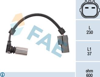 FAE 79085 - RPM Sensor, automatic transmission www.parts5.com