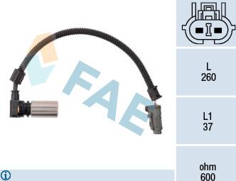 FAE 79086 - RPM Sensor, automatic transmission www.parts5.com