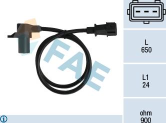 FAE 79037 - Sensor, crankshaft pulse www.parts5.com