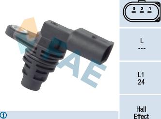 FAE 79142 - Sensor, camshaft position www.parts5.com