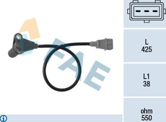 FAE 79364 - Sensor, crankshaft pulse www.parts5.com