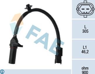 FAE 79334 - Sensor, crankshaft pulse www.parts5.com