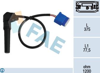 FAE 79282 - RPM Sensor, automatic transmission www.parts5.com