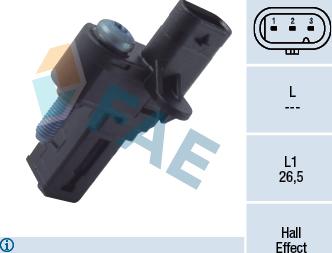 FAE 79287 - Sensor, camshaft position www.parts5.com
