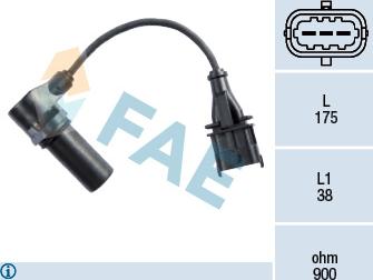 FAE 79222 - Sensor, crankshaft pulse www.parts5.com