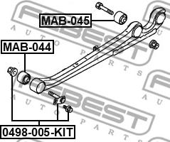 Febest 0498-005-KIT - Camber Correction Screw www.parts5.com
