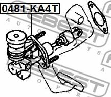 Febest 0481-KA4T - Главный цилиндр, система сцепления www.parts5.com
