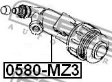 Febest 0580-MZ3 - Рабочий цилиндр, система сцепления www.parts5.com