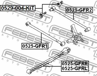 Febest 0529-004-KIT - Camber Correction Screw www.parts5.com