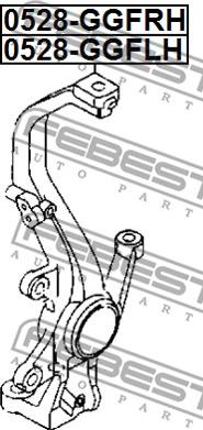 Febest 0528-GGFLH - KNUCKLE STEERING LEFT www.parts5.com