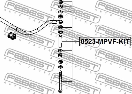 Febest 0523-MPVF-KIT - Rod / Strut, stabiliser www.parts5.com