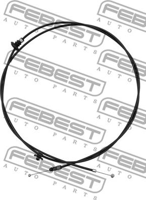 Febest 0199-HCACV51 - Bonnet Cable www.parts5.com
