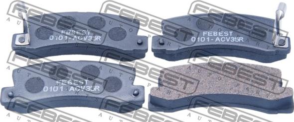 Febest 0101-ACV35R - Brake Pad Set, disc brake www.parts5.com