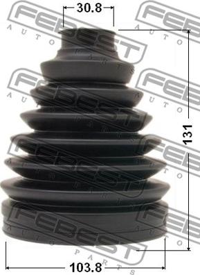 Febest 0117P-067 - BOOT OUTER CV JOINT KIT 103.8X131X30.8 www.parts5.com