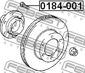 Febest 0184-001 - Wheel Stud www.parts5.com