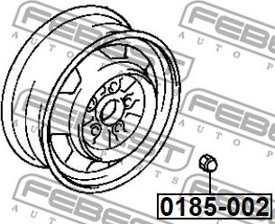 Febest 0185-002 - Wheel Nut www.parts5.com