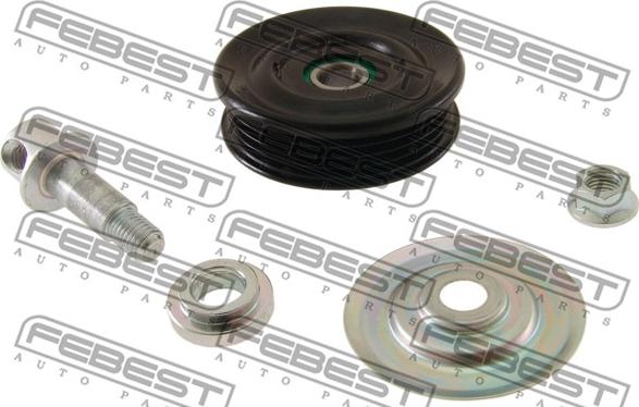 Febest 0187-GX100 - Deflection / Guide Pulley, v-ribbed belt www.parts5.com