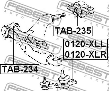 Febest 0120-XLR - RIGHT LOWER BALL JOINT www.parts5.com