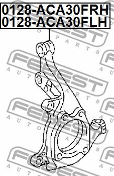 Febest 0128-ACA30FLH - Muñón del eje, suspensión de rueda www.parts5.com